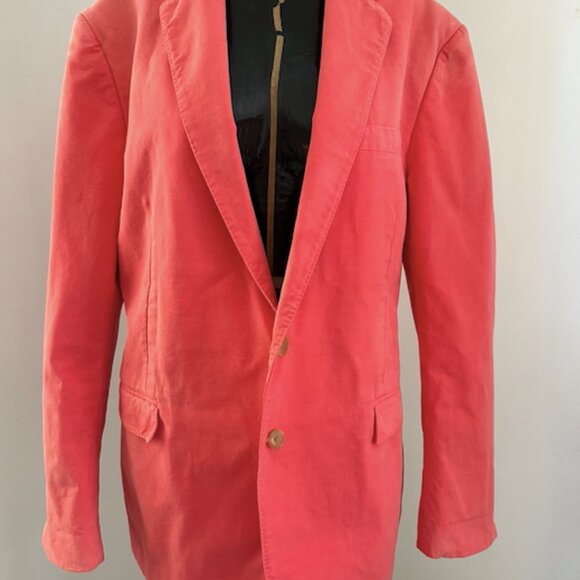 Vintage Polo Ralph Lauren Pink Cotton Single Breasted Sport Jacket - Picture 5 of 5